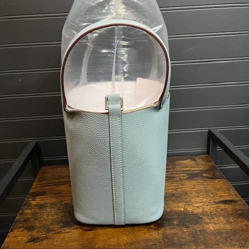Light Blue Picotin Style Bag - Picture 2 of 4